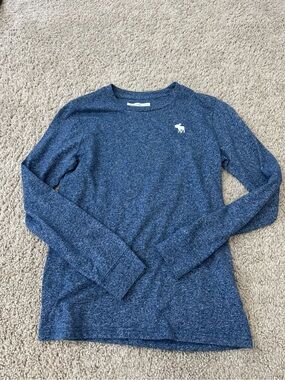 Abercrombie Heather Blue Crewneck Tee